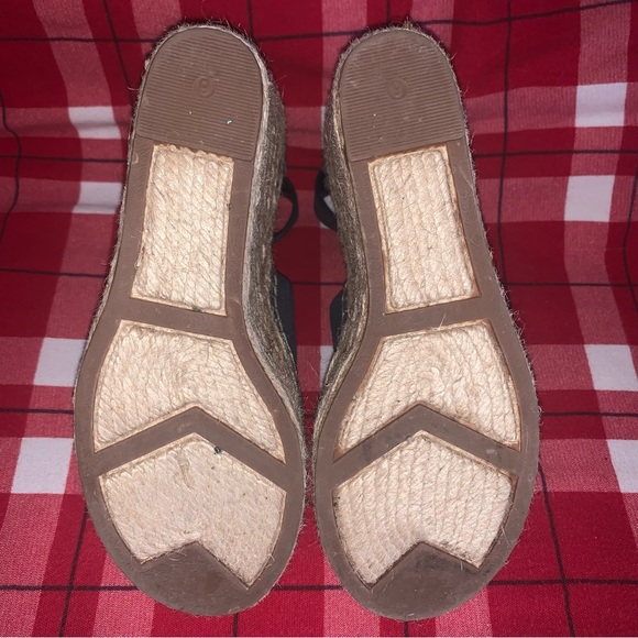 Women’s 6 MARC FISHER Allison Navy Blue Suede Wedge Platform Espadrille Sandals - Picture 13 of 13